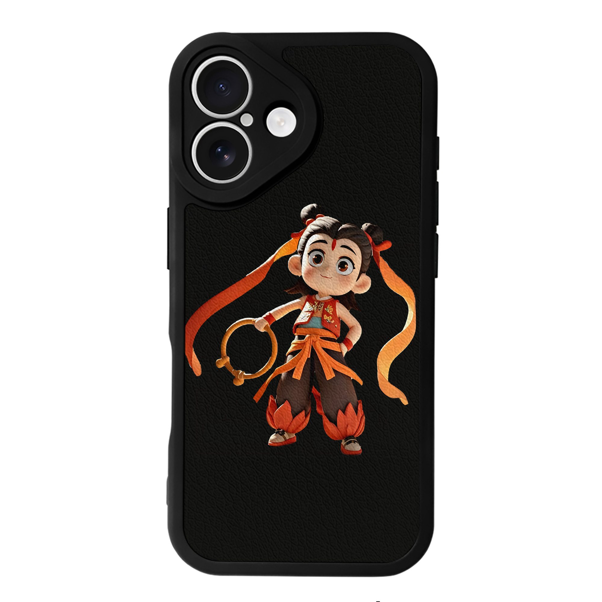 （画像用） Ne Zha 2 ナタ 魔童の大暴れ 【iPhone 16シリーズ対応】シリコンスマホケース（レザー調） 材質：シリコン